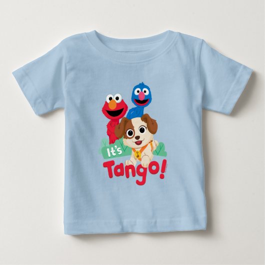 T-shirt Pour Bébé Rue Sésame | C'est Tango avec Elmo & Grover (Devant)