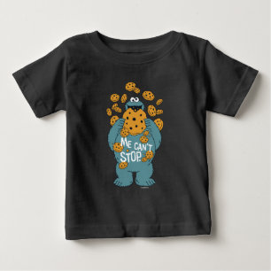 T-shirt Pour Bébé Rue Sésame Cookie Monster - Me Can't Stop