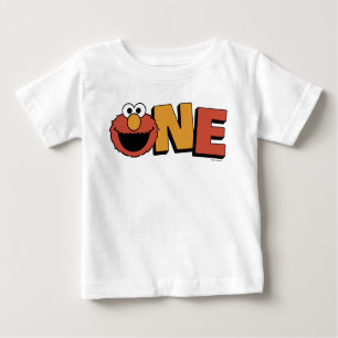 T-shirt Pour Bébé Rue Sésame Elmo 1er anniversaire
