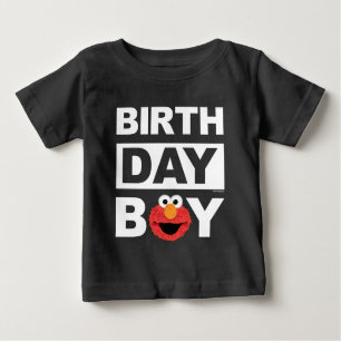 T-shirt Pour Bébé Rue Sésame   Elmo Birthday Birthday Boy