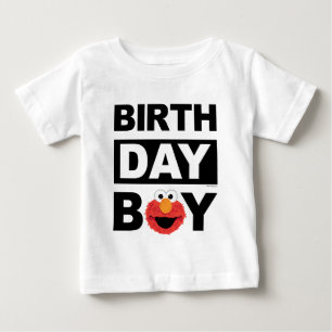 T-shirt Pour Bébé Rue Sésame   Elmo Birthday Birthday Boy