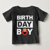 T-shirt Pour Bébé Rue Sésame | Elmo - Birthday Boy (Devant)
