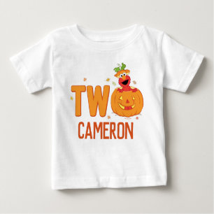 T-shirt Pour Bébé Rue Sésame - Elmo Citrouille 2e anniversaire
