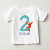 T-shirt Pour Bébé Rue Sésame | Elmo - Confetti 2e anniversaire (Devant)