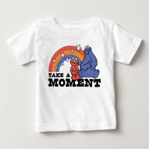 T-shirt Pour Bébé Rue Sésame Elmo & Cookie Take a Moment