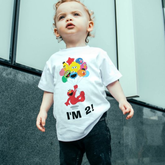 T-shirt Pour Bébé Rue Sésame | Elmo & Copains - 2e anniversaire
