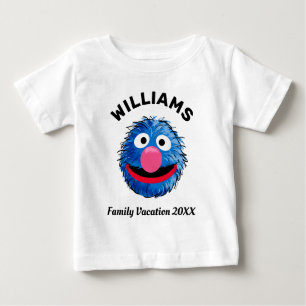 T-shirt Pour Bébé Rue Sésame   Grover Famille Vacances