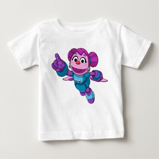 T-shirt Pour Bébé Rue Sésame | Mécaniciens Abby (Devant)
