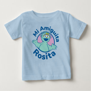 T-shirt Pour Bébé Rue Sésame   Mi Amiguita Rosita