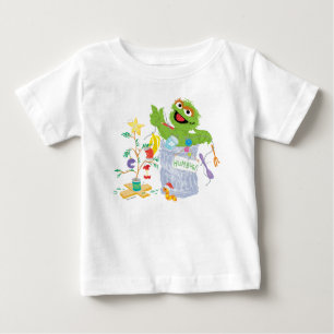 T-shirt Pour Bébé Rue Sésame Oscar - Arbre de Noël