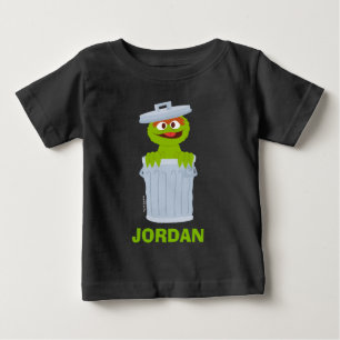 T-shirt Pour Bébé Rue Sésame Oscar le Grouch personnalisé