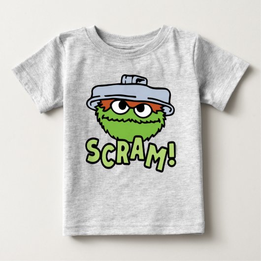 T-shirt Pour Bébé Rue Sésame | Oscar the Grouch Scram! (Devant)