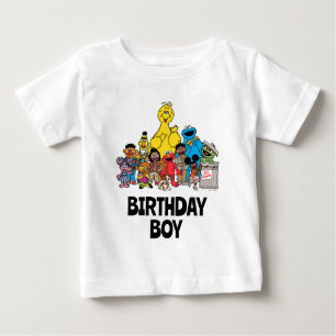 T-shirt Pour Bébé Rue Sésame   Sesame Pals Anniversaire Garçon