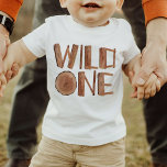 T-shirt Pour Bébé Rustic Wild Un 1er anniversaire<br><div class="desc">T-shirt rustique sauvage d'un 1er anniversaire</div>