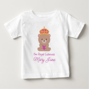 T-shirt Pour Bébé Sa Royale Tendresse Royale Personnalisée Drôle e