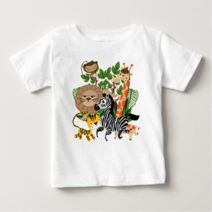 T-shirt Pour Bébé Safari animal