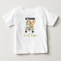 Safari pour enfants animal sauvage une chemise d'a