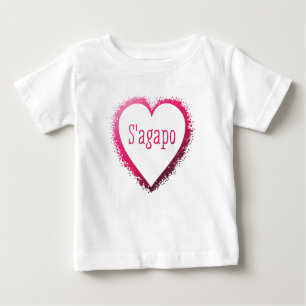 T-shirt Pour Bébé S'agapo, je t'aime dans le Grec