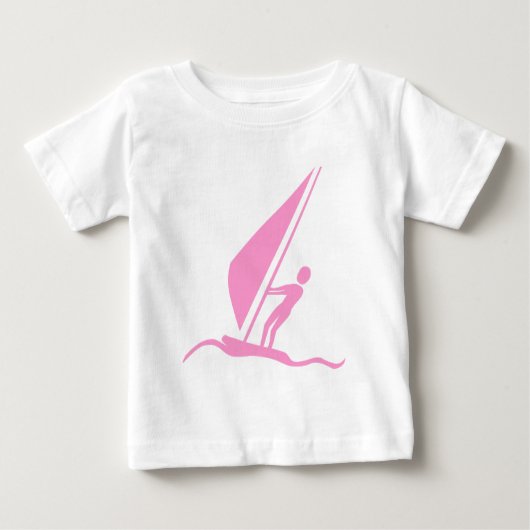 T-shirt Pour Bébé Sailboard - Rose (Devant)