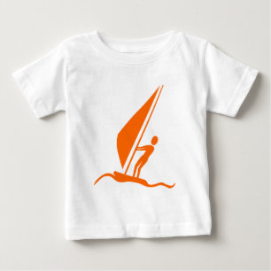 T-shirt Pour Bébé Sailboarding - Orange
