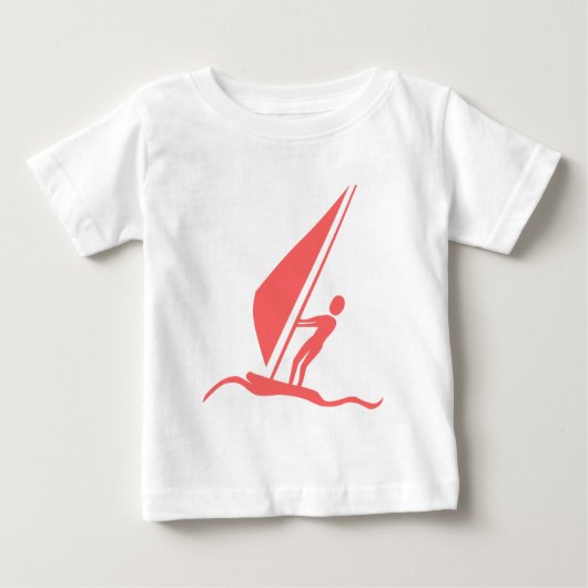 T-shirt Pour Bébé Sailboarding - Tropical Rose (Devant)