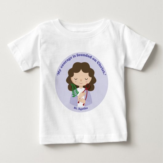 T-shirt Pour Bébé Saint Agatha (Devant)