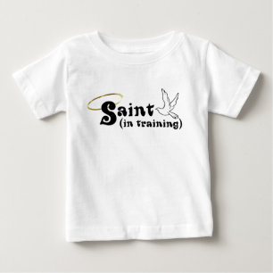 T-shirt Pour Bébé Saint in Training baby tee avec ailes