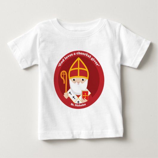 T-shirt Pour Bébé Saint Nicolas (Devant)