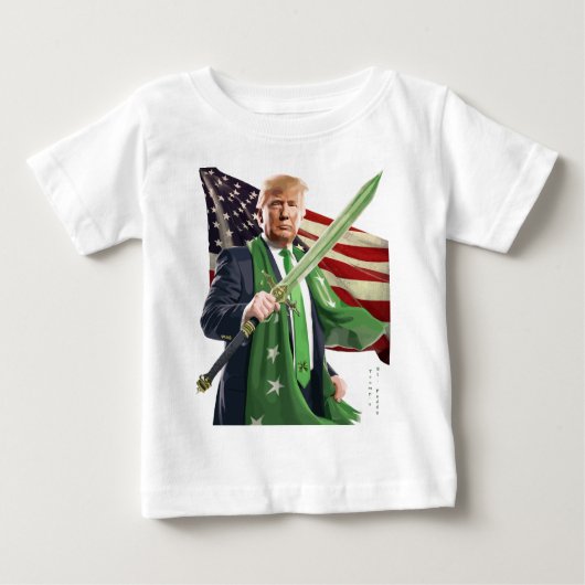 T-shirt Pour Bébé Saint Paddy de Trump (Devant)