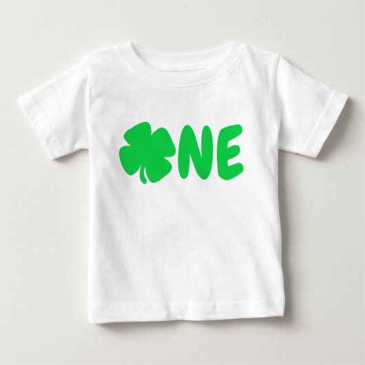 T-shirt Pour Bébé Saint Patrick 1er anniversaire (Devant)