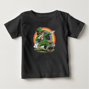 T-shirt Pour Bébé Saint-Patrick Farfouillant Leprechaun Danse Dab