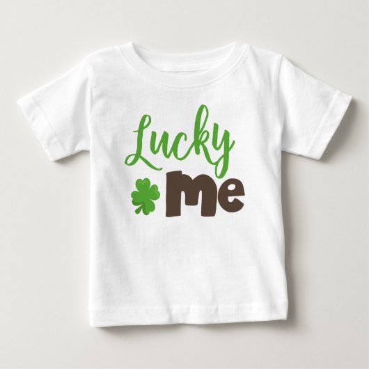 T-shirt Pour Bébé Saint Patrick, Lucky Clovers, Lucky Me (Devant)