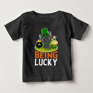 T-shirt Pour Bébé Saint Patrick's Day Être chanceux