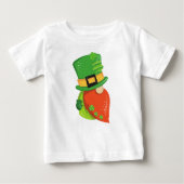 T-shirt Pour Bébé Saint Patrick's Day Gnome, Casquette Leprechaun, C (Devant)