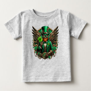 T-shirt Pour Bébé Saint Patrick's Day trèfle à vapeur