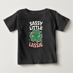 T-shirt Pour Bébé saint patricks jour Sassy Little Lassie pour fille