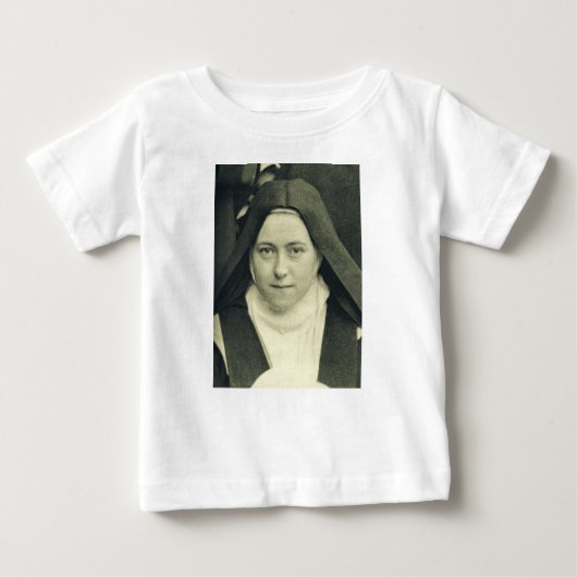 T-shirt Pour Bébé Saint Thérèse de l'Enfant Jésus et la Sainte Face (Devant)