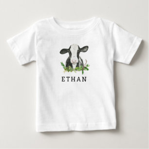 T-shirt Pour Bébé Saint Vache Je suis un premier anniversaire fête b