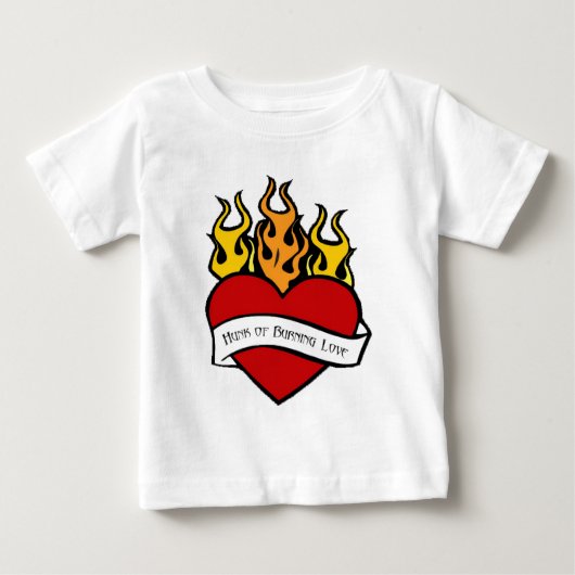 T-shirt Pour Bébé Saint Valentin Coeur Tattoo Baby T Chemise (Devant)