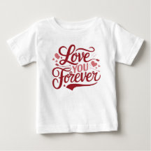 Saint Valentin "Love You Forever" Typographie Desi