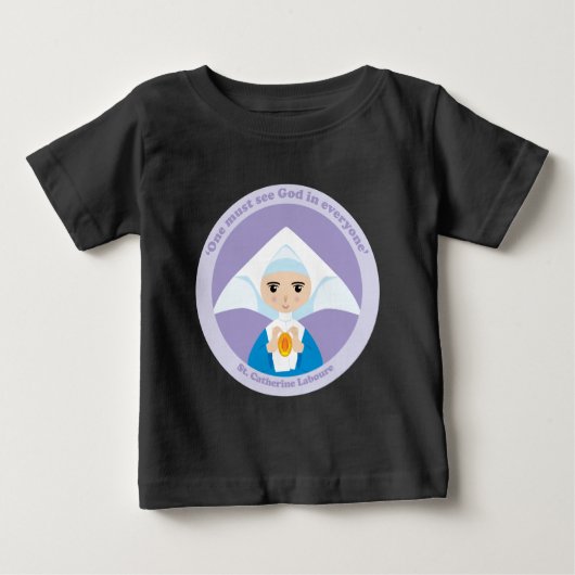 T-shirt Pour Bébé Sainte Catherine Laboure (Devant)