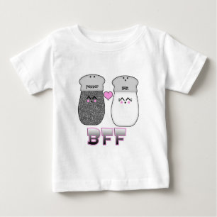 T-shirt Pour Bébé Salés et Poivrés Kawaii BFF