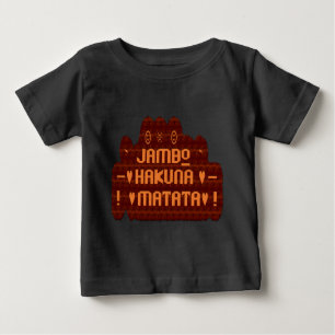 T-shirt Pour Bébé Salutation africaine : Jambo Hakuna Matata Wood De