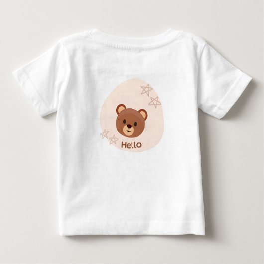 T-shirt Pour Bébé Salutation amicale (Dos)