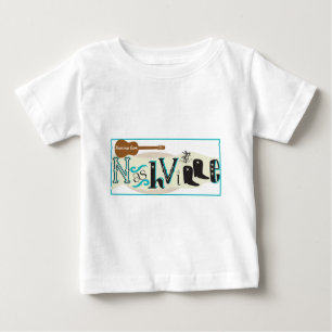 T-shirt Pour Bébé Salutations de Nashville rétro