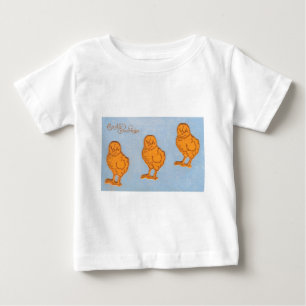 T-shirt Pour Bébé Salutations de Pâques Chicks Bleu