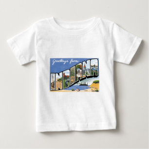 T-shirt Pour Bébé Salutations d'Indiana !