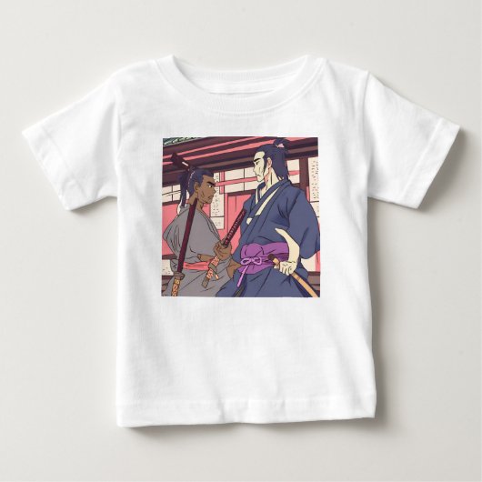 T-shirt Pour Bébé samouraï (Devant)