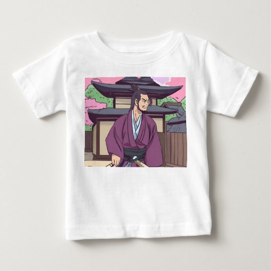 T-shirt Pour Bébé samouraï (Devant)