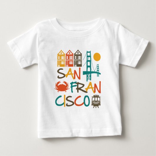 T-shirt Pour Bébé San Francisco (Devant)